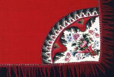 Square Shawl (Turnover), Russia, 1830s. Creator: Unknown
