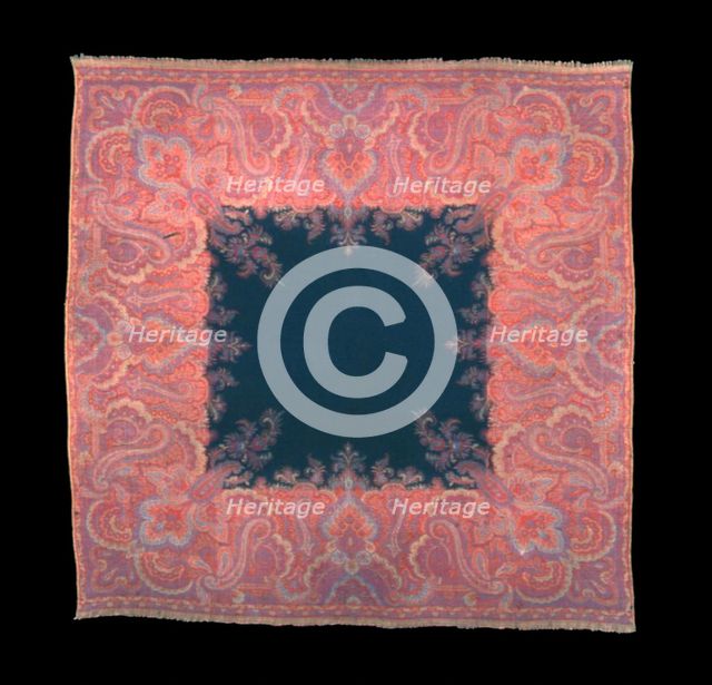Square Shawl, Vienna, 1830/50. Creator: Unknown.
