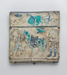 Square Tile, Iran, late 13th century. Creator: Unknown
