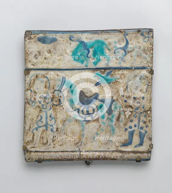 Square Tile, Iran, late 13th century. Creator: Unknown.