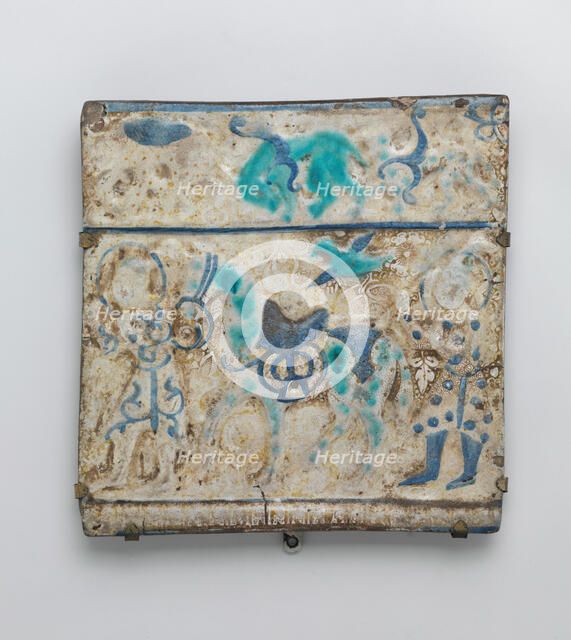 Square Tile, Iran, late 13th century. Creator: Unknown.