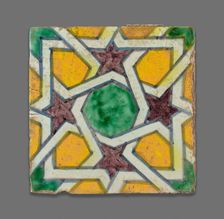 Square Tile, Morocco, Late 19th century. Creator: Unknown