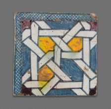 Square Tile, Morocco, Late 19th century. Creator: Unknown
