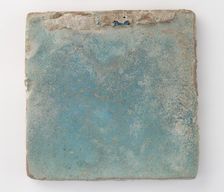 Square tile with slag attachments, 11th-12th century. Creator: Unknown