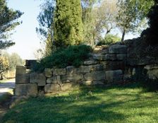Square tower, El Puig de Sant Andreu, Ullastret, Catalonia, Spain, (1999). Creator: LTL