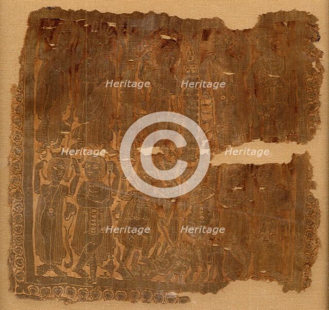 Square with Classical Scenes, Byzantine, 300-600. Creator: Unknown.