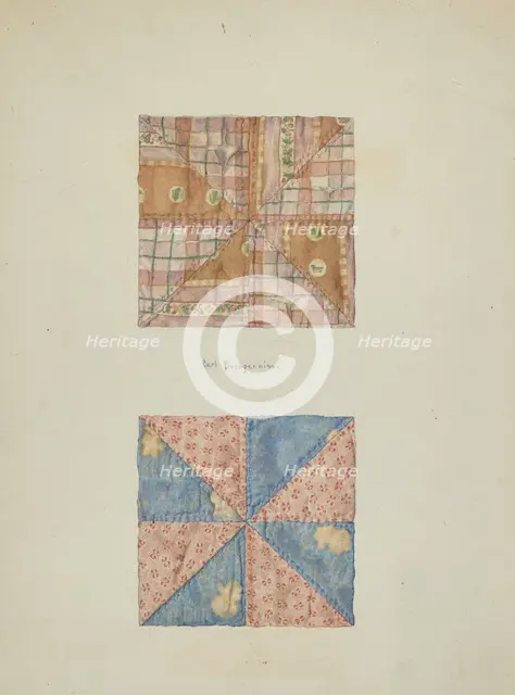 Squares of Patchwork, 1939. Creator: Carl Buergerniss.