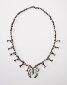 Squash blossom necklace, 1890-1915. Creator: Unknown
