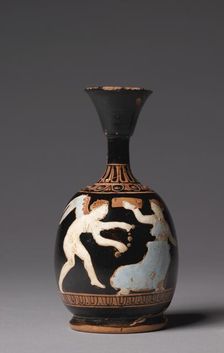 Squat Lekythos (Oil Jug), 400-375 BC. Creator: Unknown
