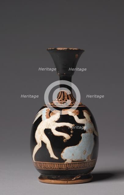 Squat Lekythos (Oil Jug), 400-375 BC. Creator: Unknown.