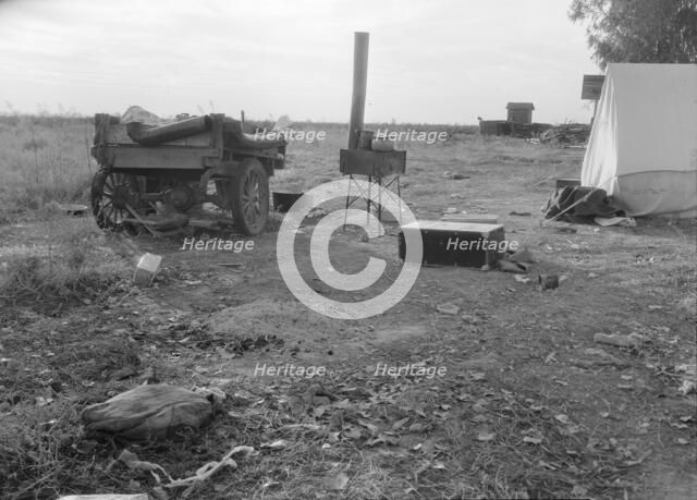 Squatter camp near Shafter, California, 1936. Creator: Dorothea Lange.