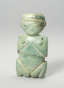 Squatting Female Figurine, A.D. 100/600. Creator: Unknown