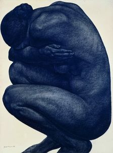Squatting Female Nude, 1916. Creator: Dorignac, Georges (1879-1925)