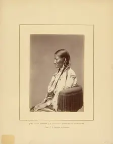 Squaw of Spotted Tail (Brulé Dakota), 1870-1879. Creator: William H. Jackson