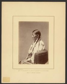 Squaw of Spotted Tail (Brulé Dakota), 1870-1879. Creator: William H. Jackson