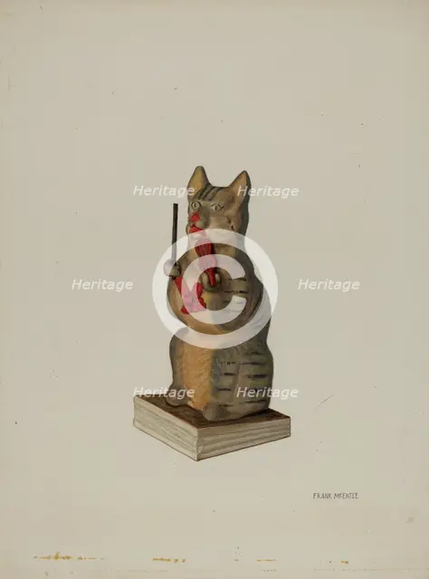 Squeak Toy Kitten, c. 1938. Creator: Frank McEntee.