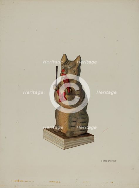 Squeak Toy Kitten, c. 1938. Creator: Frank McEntee.