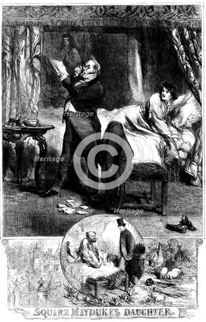 "Squire Mayduke's Daughter" - drawn by John Gilbert, 1862. Creator: Unknown.