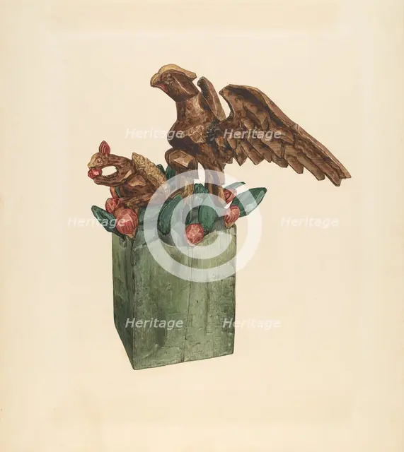 Squirrel and Eagle, c. 1939. Creator: Giacinto Capelli.