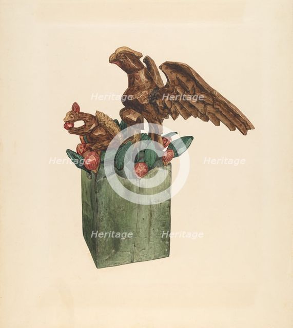 Squirrel and Eagle, c. 1939. Creator: Giacinto Capelli.