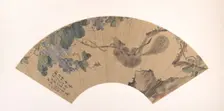 Squirrel and Grape, dated 1868. Creator: Liu Deliu (Chinese, 1806-1875)
