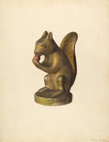 Squirrel, c. 1939. Creator: Mina Lowry