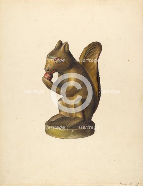 Squirrel, c. 1939. Creator: Mina Lowry.