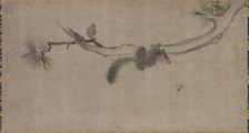 Squirrel on a Pine Branch, 1500s. Creator: Song Tian (Chinese, active 1300s)