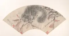 Squirrel on an Autumn Branch, ca. 1880s. Creator: Xugu (Zhu Huairen) (Chinese, 1823-1896)