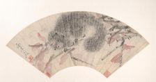 Squirrel on an Autumn Branch, ca. 1880s. Creator: Xugu (Zhu Huairen) (Chinese, 1823-1896)