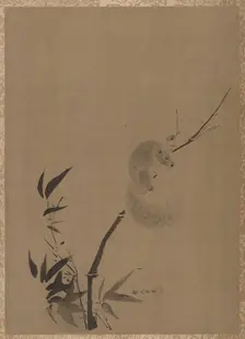 Squirrel on Bamboo, ca. 1650. Creator: Kanô Tan'yû