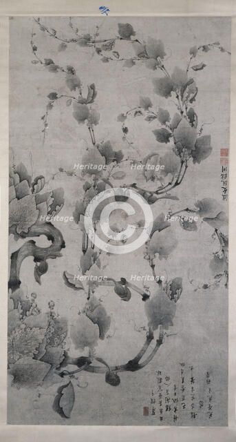 Squirrels on a pine, 1849 or 1909. Creator: Ruan Linchuan.