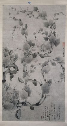 Squirrels on a pine, 1849 or 1909. Creator: Ruan Linchuan