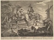 Sr. Hudibras, His Passing Worth, The Manner How He Sally'd Forth": Twelve Larg..., February 1725-26. Creator: William Hogarth