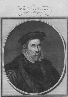 Sr Nicolas Bacon, Lord Keeper 1784. Creator: Unknown