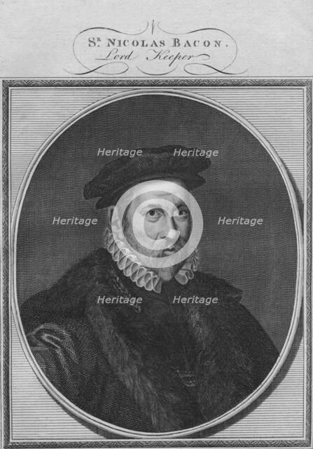 'Sr Nicolas Bacon, Lord Keeper', 1784. Creator: Unknown.