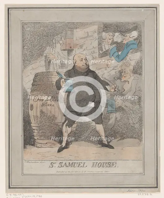 Sr. Samuel House, [1780] reissued 1786-91., [1780] reissued 1786-91. Creator: Thomas Rowlandson.