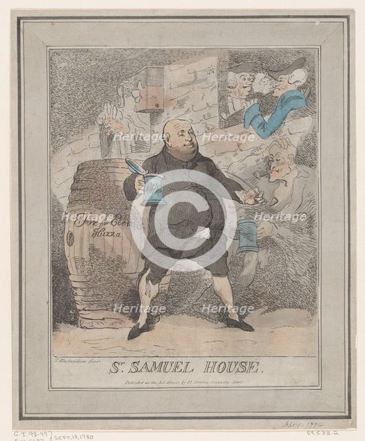 Sr. Samuel House, [1780] reissued 1786-91., [1780] reissued 1786-91. Creator: Thomas Rowlandson.