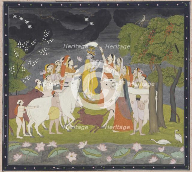 Sri Krsna with the flute, ca. 1790-1800. Creator: Unknown.