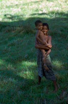 Sri Lankan children. Artist: CM Dixon