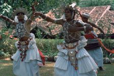 Sri Lankan dancers. Artist: CM Dixon
