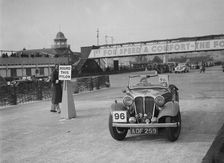 SS 2 competing in the JCC Rally, Brooklands, Surrey, 1939. Artist: Bill Brunell