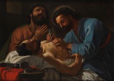 SS Cosmas and Damian dressing a chest wound , 1748. Creator: Antoine de Favray