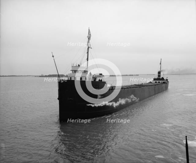 S.S. Frank C. Ball on trial trip, Great LakesEngineering Works, Ecorse, Mich., 1906. Creator: Unknown.