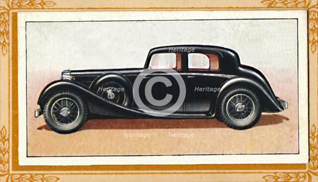 'SS Jaguar 2 1/2-Litre Saloon', c1936. Artist: Unknown.