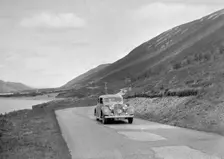 SS Jaguar of CL Bembridge competing in the RSAC Scottish Rally, 1936. Artist: Bill Brunell