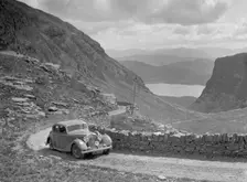 SS Jaguar of CL Bembridge competing in the RSAC Scottish Rally, 1936. Artist: Bill Brunell