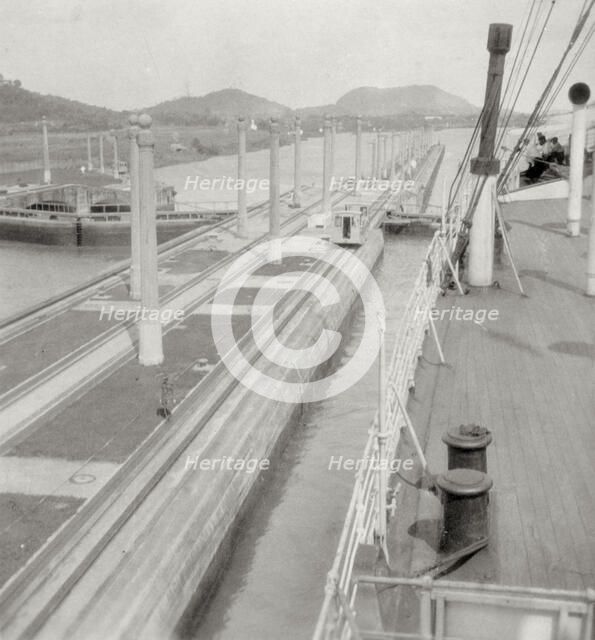 SS 'Orbita', Panama Canal, Panama, 20th century. Artist: J Dearden Holmes