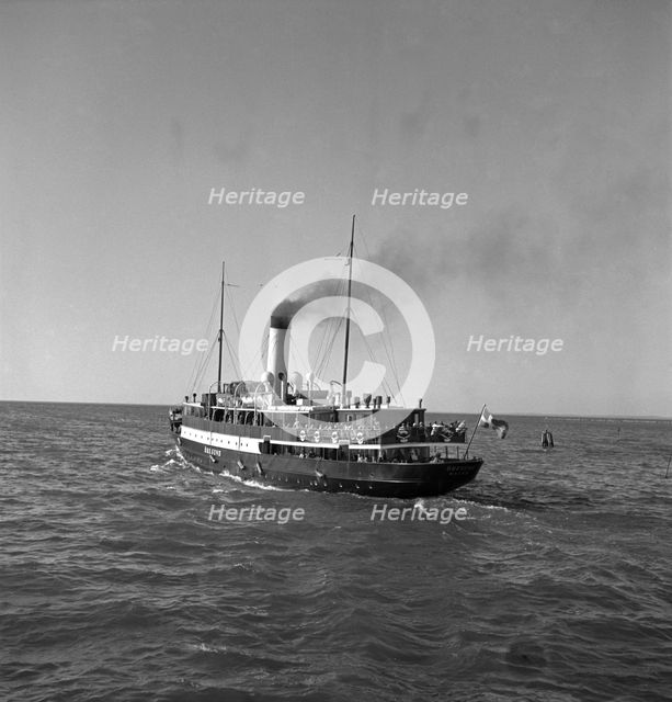 SS Öresund between Malmö and Copenhagen, 1950. Creator: Torkel Lindeberg.