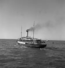 SS Öresund between Malmö and Copenhagen, 1950. Creator: Torkel Lindeberg
